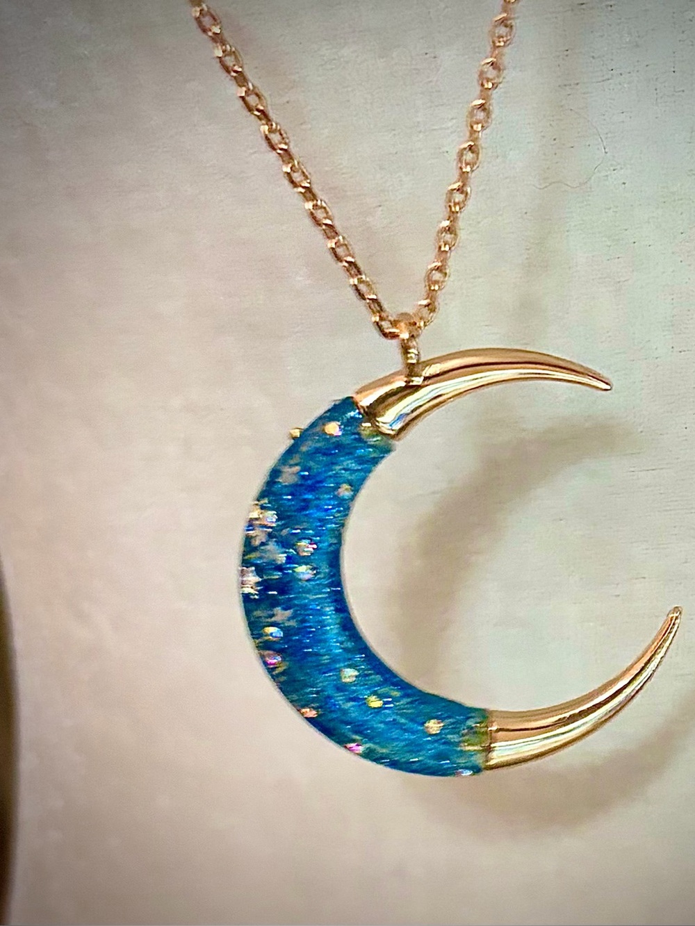 Betsey Johnson Celestial Moon Pendant Necklace